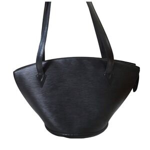 Louis Vuitton Black Epi Leather Crescent Tote